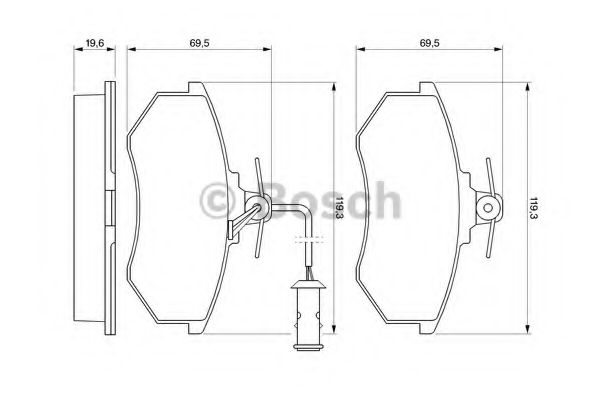 BOSCH 0 986 466 693 Тормозные колодки для CHERY FORA (Чери Фора) BOSCH 0 986 466 693 Тормозные колодки для CHERY FORA (Чери Фора)