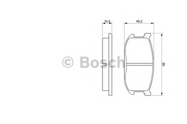 BOSCH 0 986 467 602 Тормозные колодки для MAZDA GLC II (Мазда Глc 2) BOSCH 0 986 467 602 Тормозные колодки для MAZDA GLC II (Мазда Глc 2)