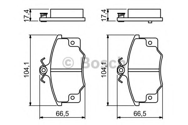 BOSCH 0 986 468 380 Тормозные колодки для FIAT TEMPRA (Фиат Тэмпра) BOSCH 0 986 468 380 Тормозные колодки для FIAT TEMPRA (Фиат Тэмпра)