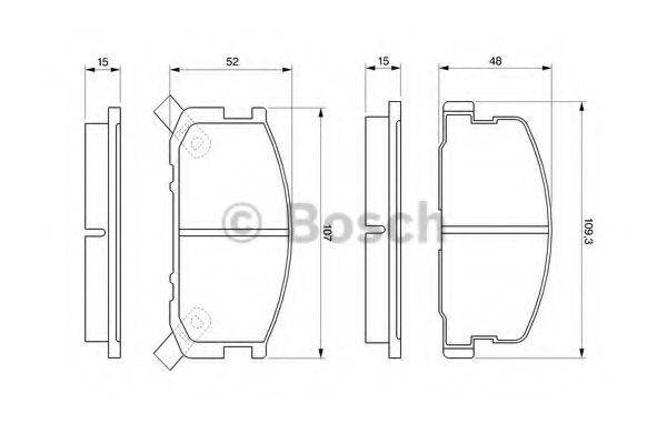 BOSCH 0 986 468 670 Тормозные колодки передний мост для TOYOTA COROLLA SPRINTER (Тойота/тоета Cоролла спринтэр) BOSCH 0 986 468 670 Тормозные колодки передний мост для TOYOTA COROLLA SPRINTER (Тойота/тоета Cоролла спринтэр)
