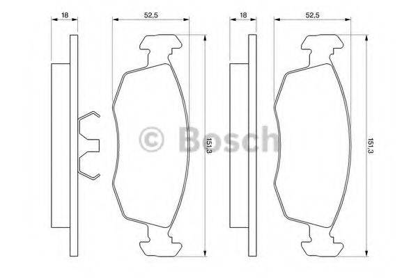 BOSCH 0 986 469 070 Тормозные колодки для FORD SCORPIO I (Форд Скорпио 1) BOSCH 0 986 469 070 Тормозные колодки для FORD SCORPIO I (Форд Скорпио 1)