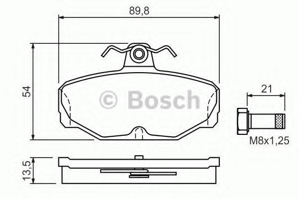BOSCH 0 986 469 810 Тормозные колодки для FORD SCORPIO I (Форд Скорпио 1) BOSCH 0 986 469 810 Тормозные колодки для FORD SCORPIO I (Форд Скорпио 1)