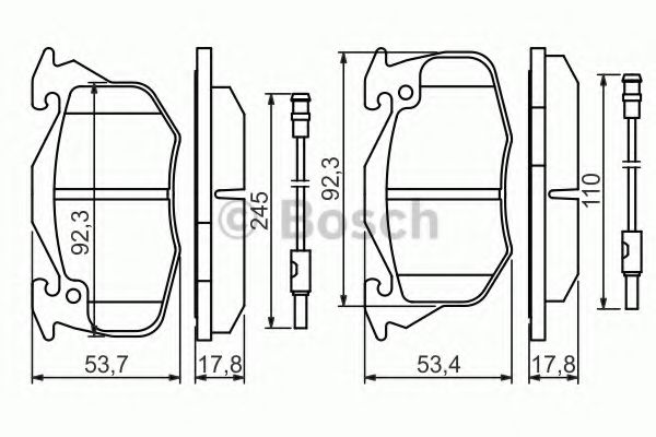 BOSCH 0 986 469 860 Тормозные колодки для RENAULT CLIO I (Рено Cлио и) BOSCH 0 986 469 860 Тормозные колодки для RENAULT CLIO I (Рено Cлио и)