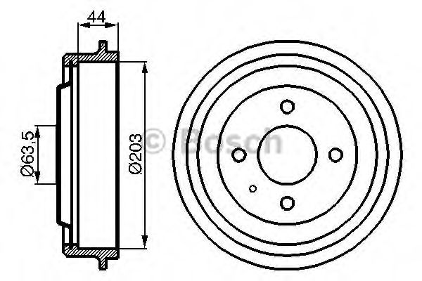 BOSCH 0 986 477 014 Тормозной барабан задний мост для FORD ORION II (Форд Орион 2) BOSCH 0 986 477 014 Тормозной барабан задний мост для FORD ORION II (Форд Орион 2)