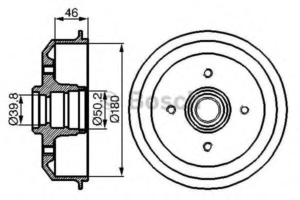 BOSCH 0 986 477 015 Тормозной барабан задний мост для FORD ORION II (Форд Орион 2) BOSCH 0 986 477 015 Тормозной барабан задний мост для FORD ORION II (Форд Орион 2)