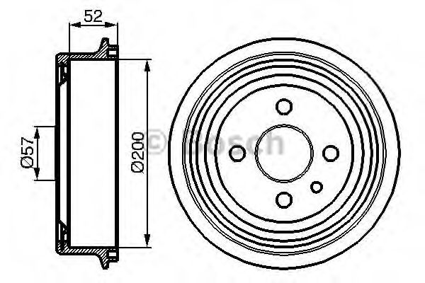 BOSCH 0 986 477 018 Тормозной барабан задний мост для OPEL ASCONA B (Опель Асcона б) BOSCH 0 986 477 018 Тормозной барабан задний мост для OPEL ASCONA B (Опель Асcона б)