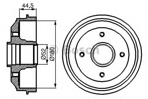BOSCH 0 986 477 070 Тормозной барабан задний мост для PEUGEOT 309 II (Пежо 309 2) BOSCH 0 986 477 070 Тормозной барабан задний мост для PEUGEOT 309 II (Пежо 309 2)
