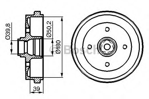 BOSCH 0 986 477 111 Тормозной барабан задний мост для VOLKSWAGEN SCIROCCO (Фольксваген Сcироccо) BOSCH 0 986 477 111 Тормозной барабан задний мост для VOLKSWAGEN SCIROCCO (Фольксваген Сcироccо)