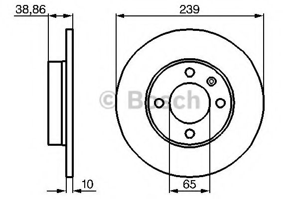 BOSCH 0 986 478 010 Тормозной диск для AUDI 80 (Ауди 80) BOSCH 0 986 478 010 Тормозной диск для AUDI 80 (Ауди 80)