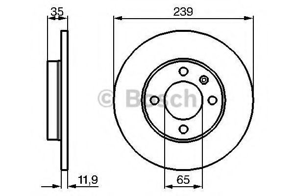 BOSCH 0 986 478 011 Тормозной диск для VOLKSWAGEN JETTA I (Фольксваген Жэтта и) BOSCH 0 986 478 011 Тормозной диск для VOLKSWAGEN JETTA I (Фольксваген Жэтта и)
