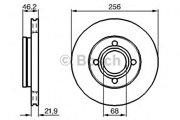 BOSCH 0 986 478 018 Тормозной диск передний мост для AUDI 100 (Ауди 100) BOSCH 0 986 478 018 Тормозной диск передний мост для AUDI 100 (Ауди 100)