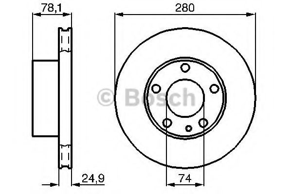 BOSCH 0 986 478 049 Тормозной диск передний мост для BMW 7 (Бмв 7) BOSCH 0 986 478 049 Тормозной диск передний мост для BMW 7 (Бмв 7)