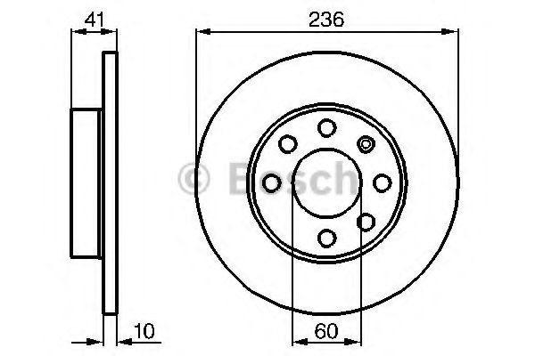 BOSCH 0 986 478 080 Тормозной диск передний мост для OPEL CORSA A (Опель Cорса а) BOSCH 0 986 478 080 Тормозной диск передний мост для OPEL CORSA A (Опель Cорса а)