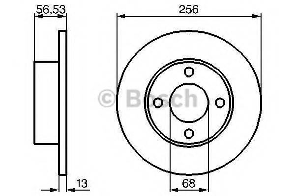 BOSCH 0 986 478 130 Тормозной диск для AUDI 90 (Ауди 90) BOSCH 0 986 478 130 Тормозной диск для AUDI 90 (Ауди 90)
