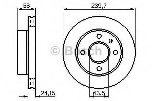 BOSCH 0 986 478 148 Тормозной диск для FORD ORION II (Форд Орион 2) BOSCH 0 986 478 148 Тормозной диск для FORD ORION II (Форд Орион 2)