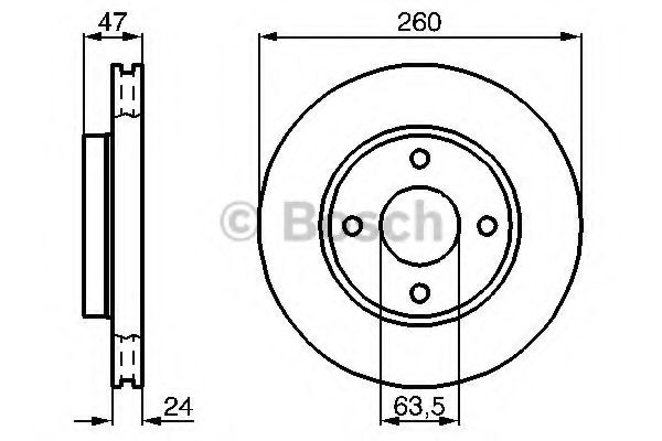 BOSCH 0 986 478 170 Тормозной диск для FORD MONDEO (Форд Мондэо) BOSCH 0 986 478 170 Тормозной диск для FORD MONDEO (Форд Мондэо)
