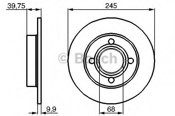 BOSCH 0 986 478 216 Тормозной диск задний мост для AUDI 80 (Ауди 80) BOSCH 0 986 478 216 Тормозной диск задний мост для AUDI 80 (Ауди 80)