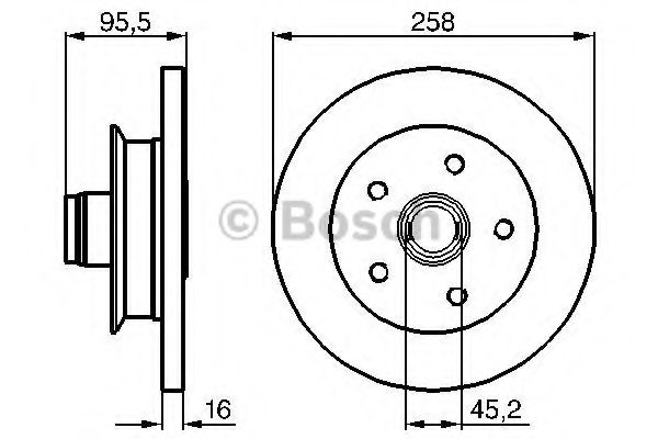 BOSCH 0 986 478 224 Тормозной диск для VOLKSWAGEN T3 CARAVELLE (Фольксваген Т3 cараvэллэ) BOSCH 0 986 478 224 Тормозной диск для VOLKSWAGEN T3 CARAVELLE (Фольксваген Т3 cараvэллэ)