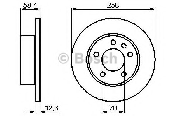 BOSCH 0 986 478 266 Тормозной диск для OPEL OMEGA A (Опель Омэга а) BOSCH 0 986 478 266 Тормозной диск для OPEL OMEGA A (Опель Омэга а)