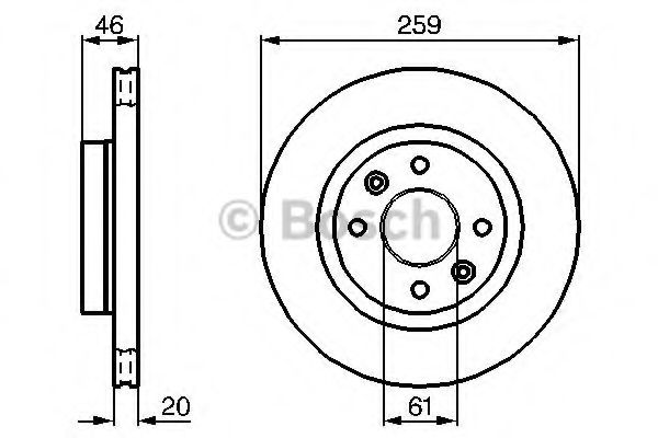 BOSCH 0 986 478 270 Тормозной диск передний мост для RENAULT ESPACE I (Рено Эспаcэ и) BOSCH 0 986 478 270 Тормозной диск передний мост для RENAULT ESPACE I (Рено Эспаcэ и)