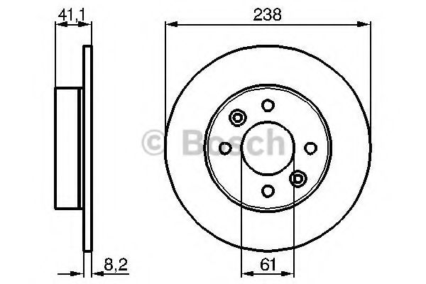 BOSCH 0 986 478 273 Тормозной диск для RENAULT SUPER 5 (Рено Супэр 5) BOSCH 0 986 478 273 Тормозной диск для RENAULT SUPER 5 (Рено Супэр 5)