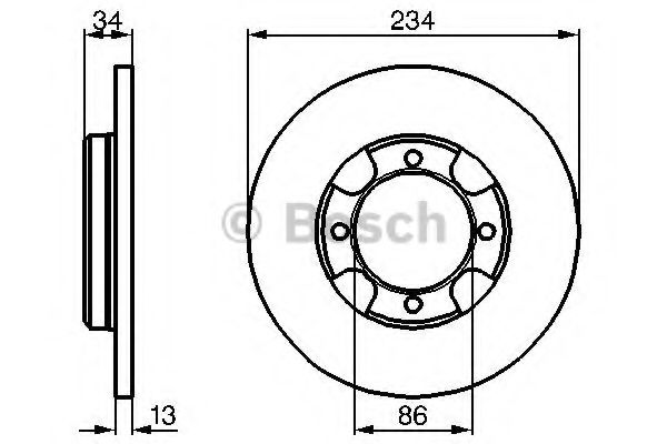 BOSCH 0 986 478 282 Тормозной диск для MITSUBISHI LANCER IV (Митсубиши/митсубиси Ланcэр иv) BOSCH 0 986 478 282 Тормозной диск для MITSUBISHI LANCER IV (Митсубиши/митсубиси Ланcэр иv)