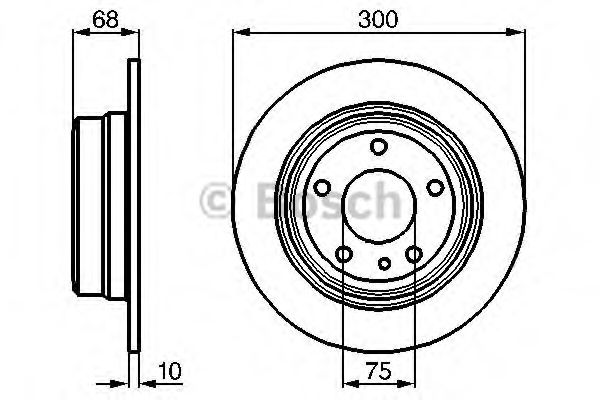 BOSCH 0 986 478 323 Тормозной диск для BMW 7 (Бмв 7) BOSCH 0 986 478 323 Тормозной диск для BMW 7 (Бмв 7)