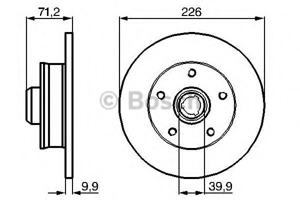 BOSCH 0 986 478 332 Тормозной диск задний мост для SEAT TOLEDO (Сеат Толэдо) BOSCH 0 986 478 332 Тормозной диск задний мост для SEAT TOLEDO (Сеат Толэдо)