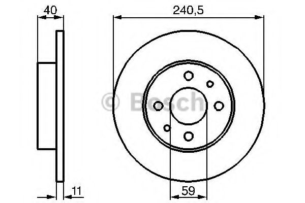 BOSCH 0 986 478 342 Тормозной диск для FIAT TEMPRA (Фиат Тэмпра) BOSCH 0 986 478 342 Тормозной диск для FIAT TEMPRA (Фиат Тэмпра)