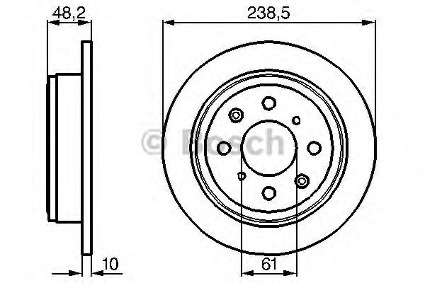 BOSCH 0 986 478 350 Тормозной диск задний мост для ROVER 400 (Ровер 400) BOSCH 0 986 478 350 Тормозной диск задний мост для ROVER 400 (Ровер 400)