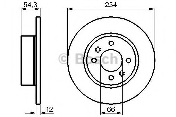 BOSCH 0 986 478 390 Тормозной диск для RENAULT FUEGO (Рено Фуэго) BOSCH 0 986 478 390 Тормозной диск для RENAULT FUEGO (Рено Фуэго)