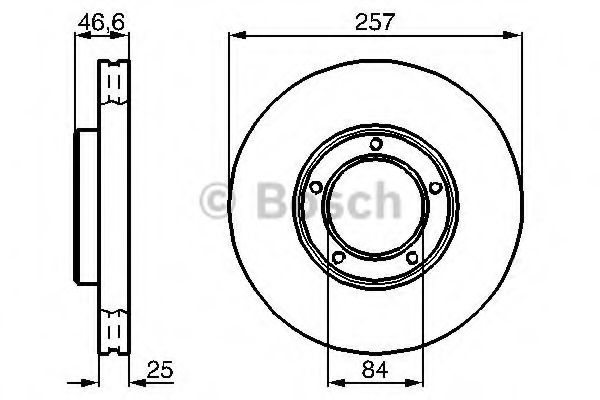 BOSCH 0 986 478 397 Тормозной диск для TOYOTA HIACE II (Тойота/тоета Хиаcэ 2) BOSCH 0 986 478 397 Тормозной диск для TOYOTA HIACE II (Тойота/тоета Хиаcэ 2)