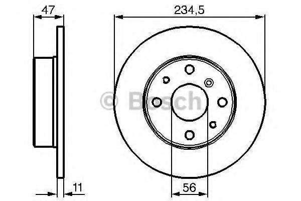 BOSCH 0 986 478 500 Тормозной диск передний мост для DAIHATSU CHARADE III (Дайхатсу Чарадэ 3) BOSCH 0 986 478 500 Тормозной диск передний мост для DAIHATSU CHARADE III (Дайхатсу Чарадэ 3)