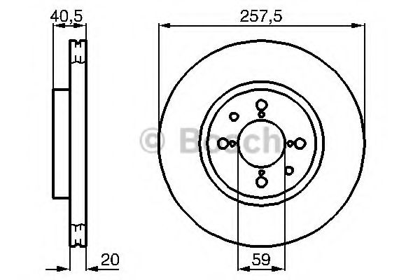 BOSCH 0 986 478 515 Тормозной диск для FIAT (Фиат) BOSCH 0 986 478 515 Тормозной диск для FIAT (Фиат)