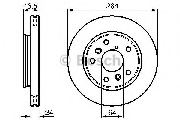 BOSCH 0 986 478 523 Тормозной диск для MAZDA 626 III (Мазда 626 3) BOSCH 0 986 478 523 Тормозной диск для MAZDA 626 III (Мазда 626 3)
