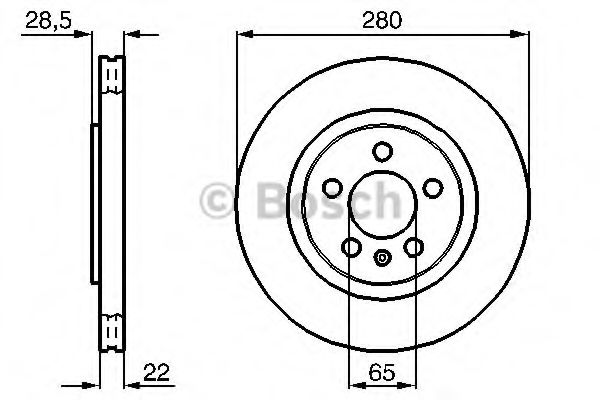 BOSCH 0 986 478 542 Тормозной диск для SEAT TOLEDO (Сеат Толэдо) BOSCH 0 986 478 542 Тормозной диск для SEAT TOLEDO (Сеат Толэдо)