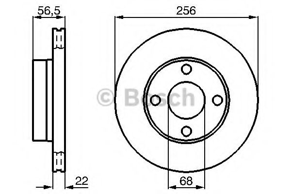 BOSCH 0 986 478 550 Тормозной диск для AUDI 90 (Ауди 90) BOSCH 0 986 478 550 Тормозной диск для AUDI 90 (Ауди 90)
