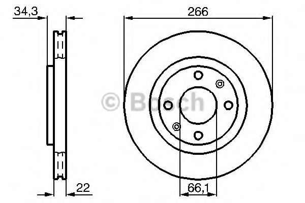 BOSCH 0 986 478 618 Тормозной диск для PEUGEOT 207 (Пежо 207) BOSCH 0 986 478 618 Тормозной диск для PEUGEOT 207 (Пежо 207)