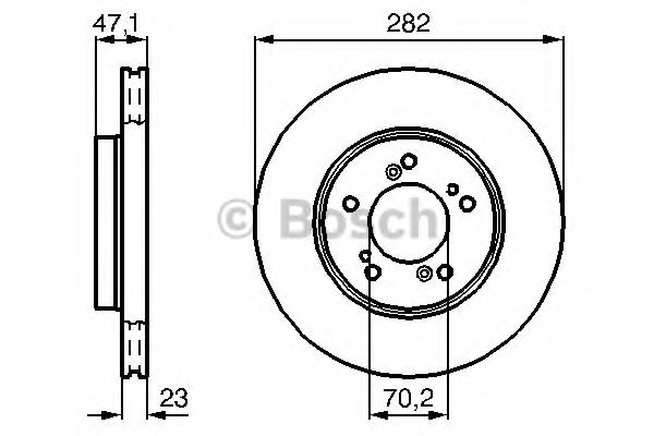 BOSCH 0 986 478 667 Тормозной диск для HONDA ODYSSEY (Хонда Одъссэъ) BOSCH 0 986 478 667 Тормозной диск для HONDA ODYSSEY (Хонда Одъссэъ)