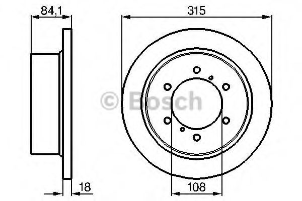 BOSCH 0 986 478 713 Тормозной диск задний мост для MITSUBISHI CHALLENGER (Митсубиши/митсубиси Чаллэнгэр) BOSCH 0 986 478 713 Тормозной диск задний мост для MITSUBISHI CHALLENGER (Митсубиши/митсубиси Чаллэнгэр)