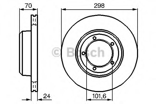BOSCH 0 986 478 824 Тормозной диск передний мост для LAND ROVER DEFENDER (Ленд ровер/лэнд ровер Дэфэндэр) BOSCH 0 986 478 824 Тормозной диск передний мост для LAND ROVER DEFENDER (Ленд ровер/лэнд ровер Дэфэндэр)