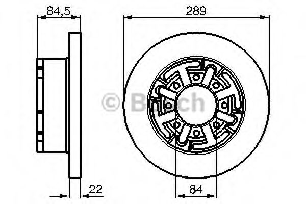 BOSCH 0 986 478 886 Тормозной диск задний мост для IVECO (Ивеко) BOSCH 0 986 478 886 Тормозной диск задний мост для IVECO (Ивеко)