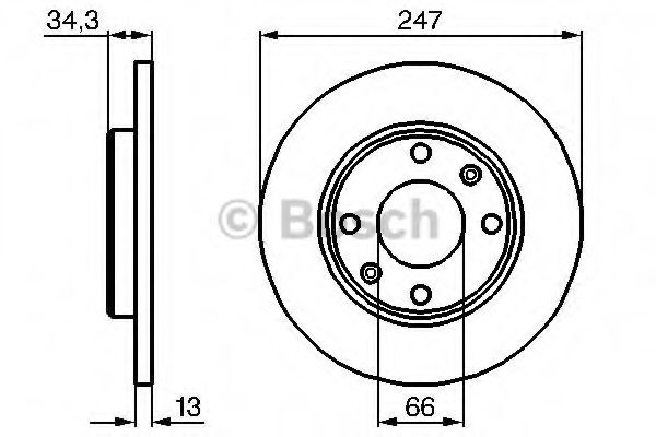 BOSCH 0 986 478 887 Тормозной диск передний мост для PEUGEOT 207 (Пежо 207) BOSCH 0 986 478 887 Тормозной диск передний мост для PEUGEOT 207 (Пежо 207)