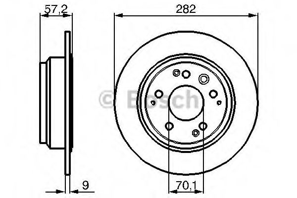 BOSCH 0 986 479 017 Тормозной диск для HONDA ODYSSEY (Хонда Одъссэъ) BOSCH 0 986 479 017 Тормозной диск для HONDA ODYSSEY (Хонда Одъссэъ)