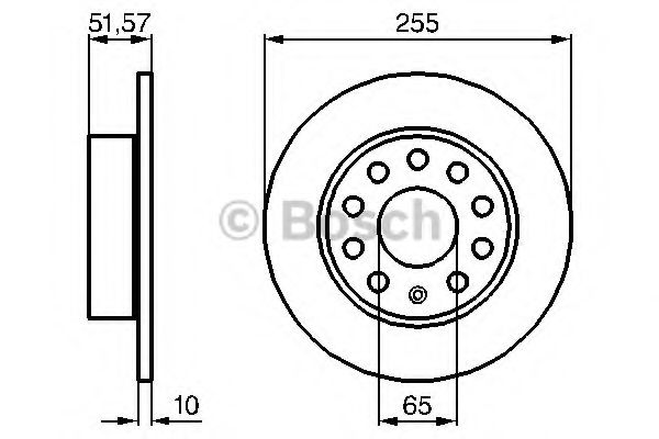 BOSCH 0 986 479 099 Тормозной диск для SEAT (Сеат) BOSCH 0 986 479 099 Тормозной диск для SEAT (Сеат)