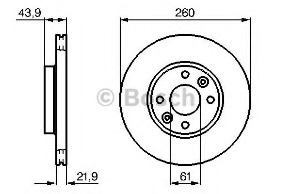BOSCH 0 986 479 B73 Тормозной диск передний мост для DACIA SANDERO (Дача Сандэро) BOSCH 0 986 479 B73 Тормозной диск передний мост для DACIA SANDERO (Дача Сандэро)