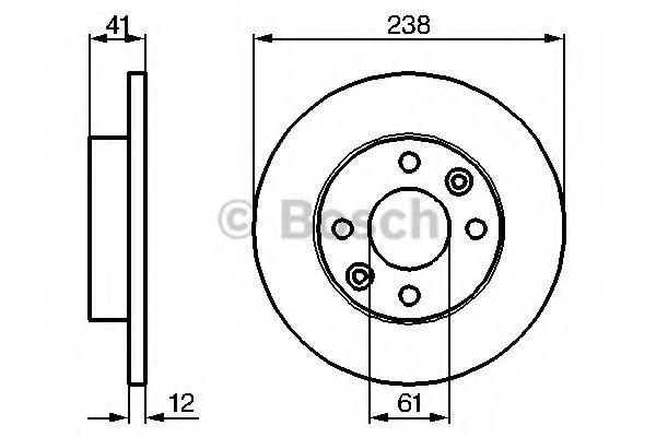 BOSCH 0 986 479 165 Тормозной диск для DACIA SANDERO (Дача Сандэро) BOSCH 0 986 479 165 Тормозной диск для DACIA SANDERO (Дача Сандэро)