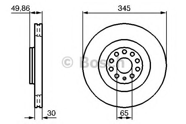 BOSCH 0 986 479 204 Тормозной диск для VOLKSWAGEN PASSAT CC (Фольксваген Пассат сс) BOSCH 0 986 479 204 Тормозной диск для VOLKSWAGEN PASSAT CC (Фольксваген Пассат сс)