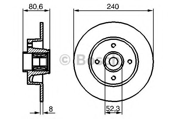 BOSCH 0 986 479 278 Тормозной диск для RENAULT CLIO III (Рено Клио 3) BOSCH 0 986 479 278 Тормозной диск для RENAULT CLIO III (Рено Клио 3)