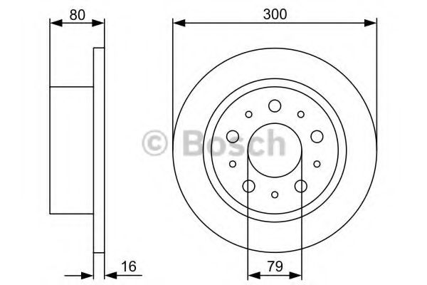 BOSCH 0 986 479 317 Тормозной диск для FIAT (Фиат) BOSCH 0 986 479 317 Тормозной диск для FIAT (Фиат)